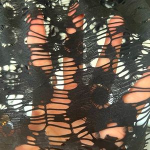 Intimately Free People Midi Slip Dress with Black Lace Detail Size L